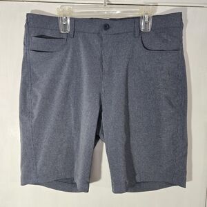 Maelreg Performance Shorts Gray Striped Shorts Sz 38